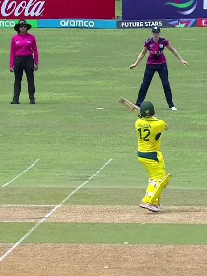 I Mckeon with a Batting vs Scotland Women Under-19