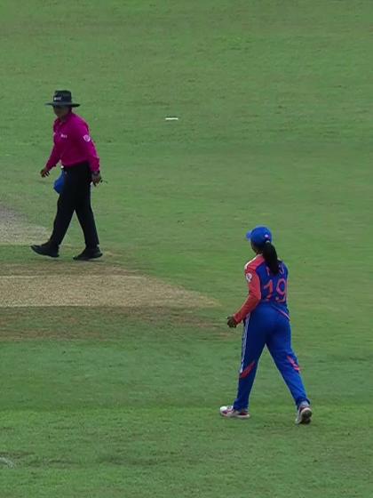 A Callender with a Batting vs India Women Under-19