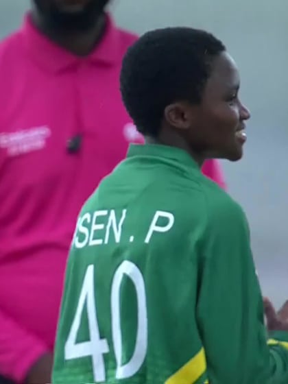 E McLeod with a Batting vs Nigeria Women Under-19