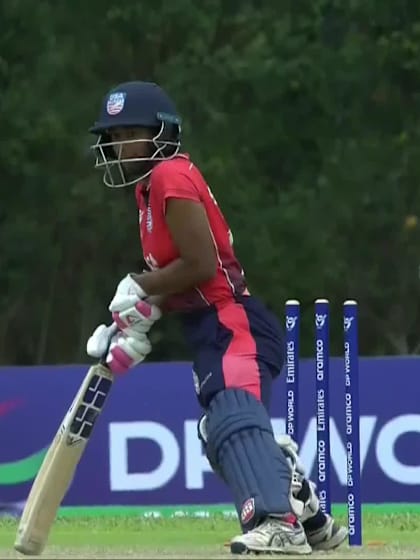 D Dhingra with a Batting vs Ireland Women Under-19