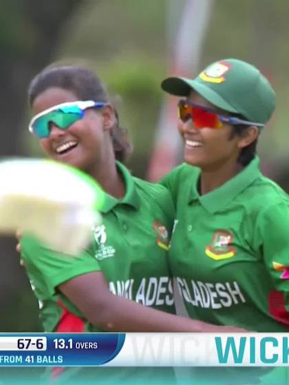 Hamilton with a Batting vs Bangladesh Women Under-19