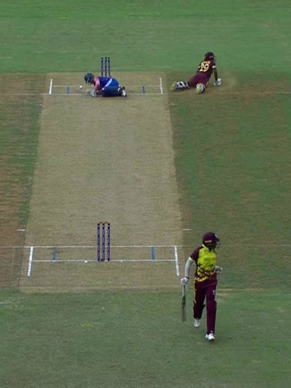 A Bryce with a Batting vs India Women Under-19