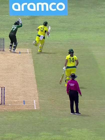 I Mckeon with a Batting vs Bangladesh Women Under-19