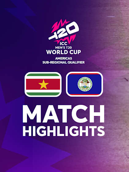 Suriname v Belize | Match Highlights | T20 WC Sub Regional Americas Qualifier