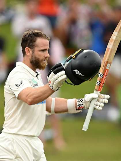 Test century No.33 for Williamson as New Zealand press on in Hamilton
