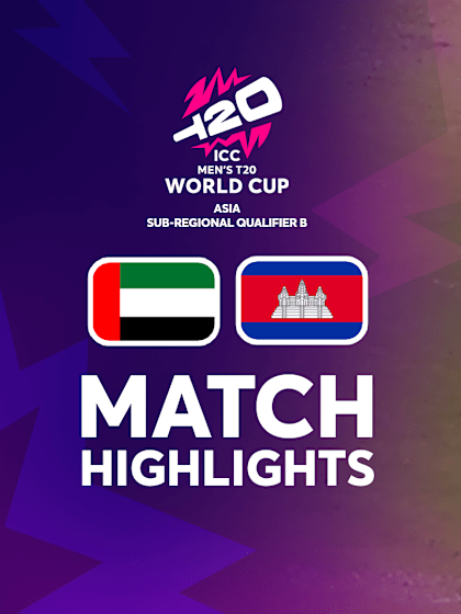 United Arab Emirates vs Cambodia | Match Highlights | T20WC Asia Qualifier B 2024