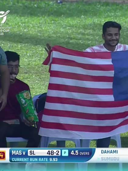 S Nisansala with a Batting vs Malaysia Women Under-19