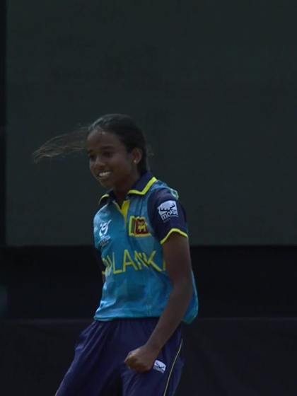 Izzatul Syafiqa with a Batting vs Sri Lanka Women Under-19