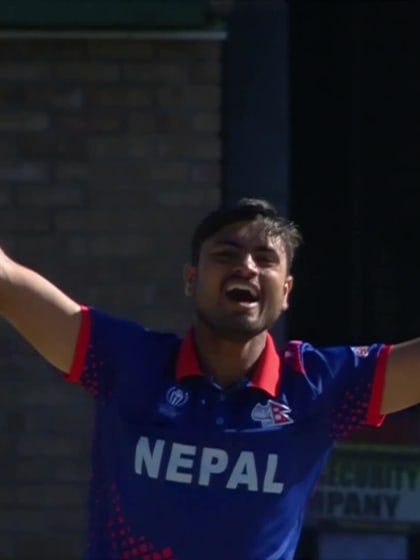 Johnson Charles - Wicket - West Indies vs Nepal