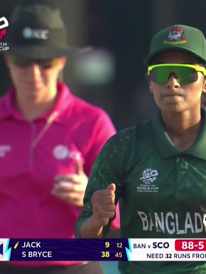 Jack Brown - Wicket - Bangladesh vs Scotland