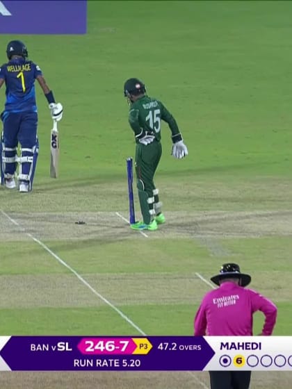 Dushan Hemantha - Wicket - Bangladesh vs Sri Lanka