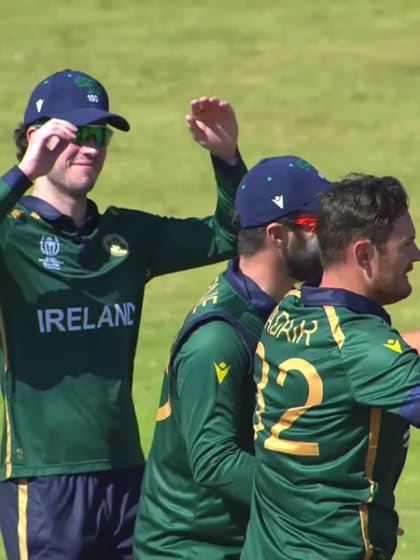 Jatinder Singh - Wicket - Ireland vs Oman