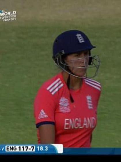 Jenny Gunn Wicket Fall ENG V AUS Video ICC Womens WT20 2016