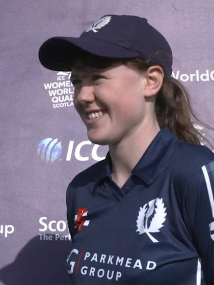 ICC T20WC Qualifier: SCO v NAM - Player of the Match, Sarah Bryce interview