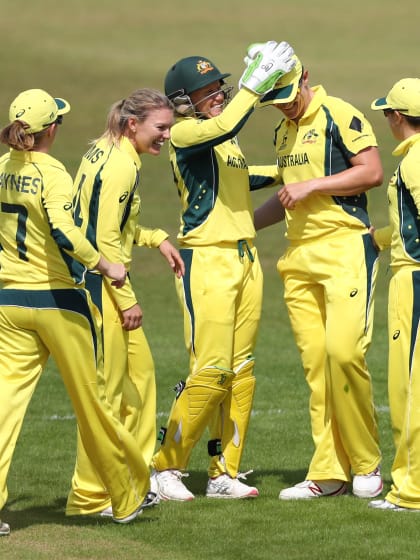 WICKET: Sidra Nawaz falls to Sarah Aley for 4