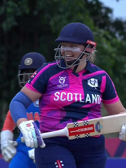 E Walsingham with a Batting vs India Women Under-19