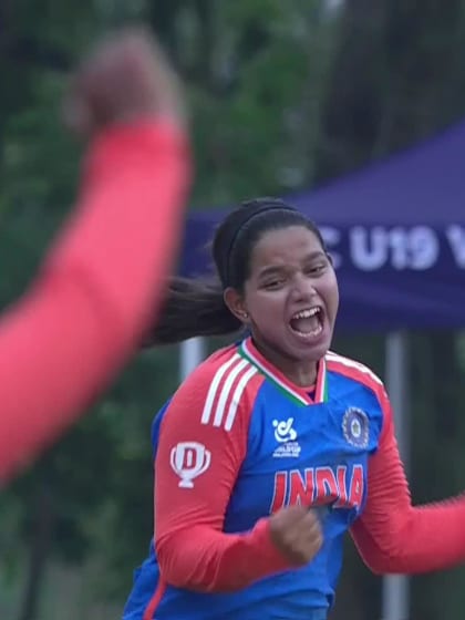 S Gimhani with a Batting vs India Women Under-19