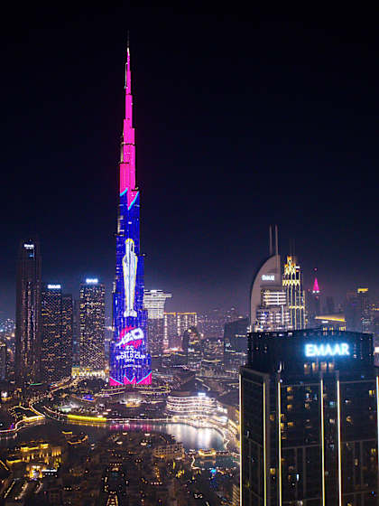 Women's T20 World Cup 2024 colours light up Burj Khalifa