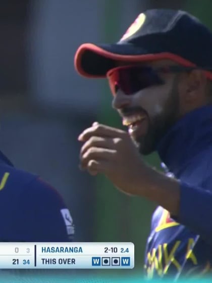 Basil Hameed - Wicket - Sri Lanka vs UAE