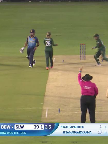 Chamari Athapaththu - Wicket - Sri Lanka Women vs Bangladesh Women