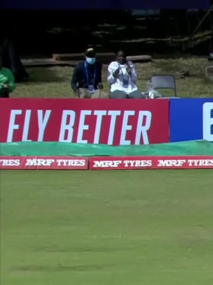 Michael Leask - Wicket - Zimbabwe vs Scotland