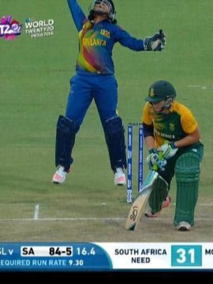 Lizelle Lee Wicket Fall SA V SL Video ICC Womens WT20 2016