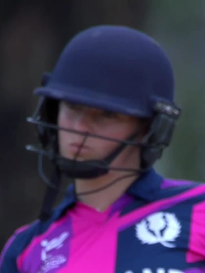 N Muir with a Batting vs India Women Under-19