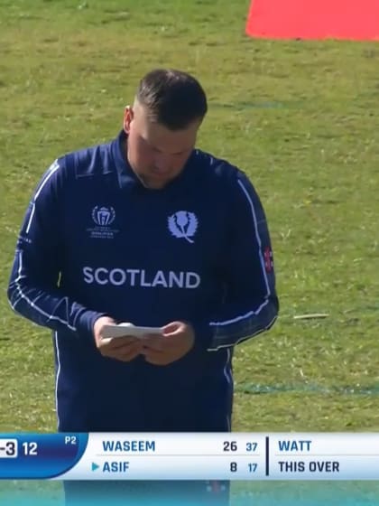 Mark Watt revises his notes for Scotland | CWC23 Qualifier