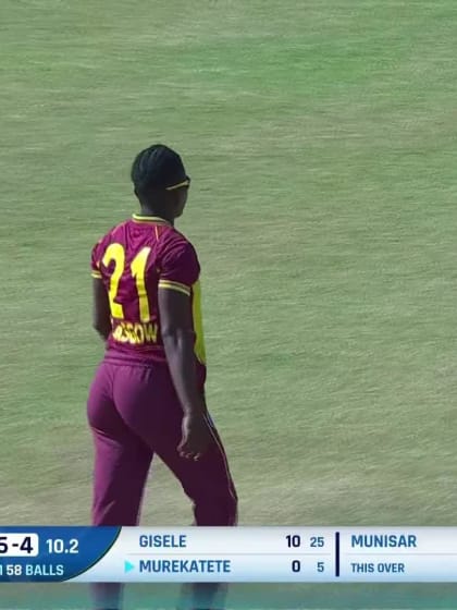 Wicket-Belise-Murekatete-West-Indies-U19s-Women v Rwanda-U19s-Women ICC U19W T20WC 2023