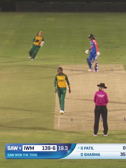 Shreyanka Patil - Wicket - South Africa Women vs India Women