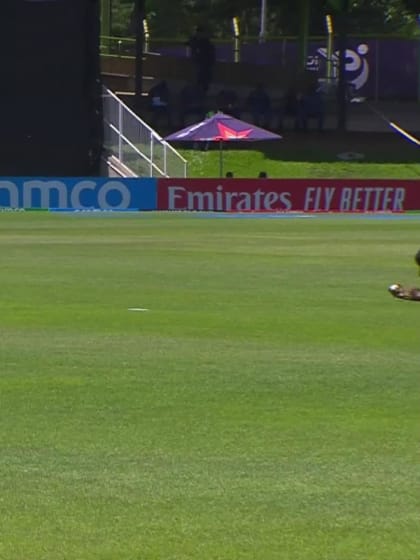 Ewald Schreuder with a Caught Out vs. India