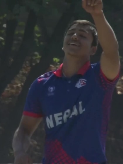 Junaid Siddique - Wicket - Nepal vs UAE