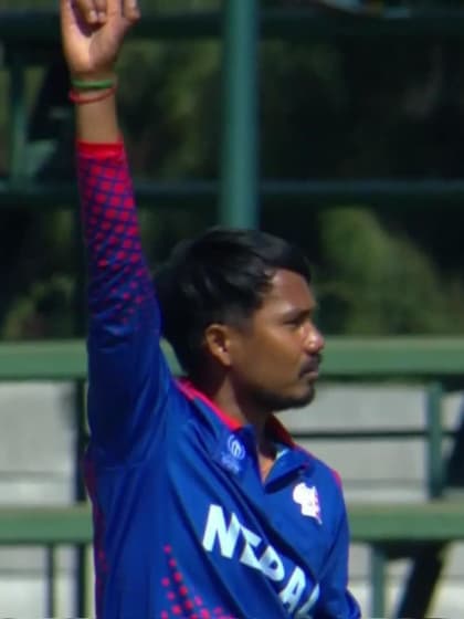 Keemo Paul - Wicket - West Indies vs Nepal