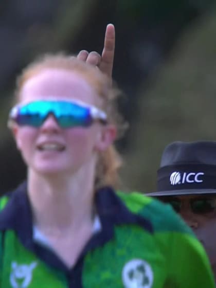 C Chukwuonye with a Batting vs Ireland Women Under-19