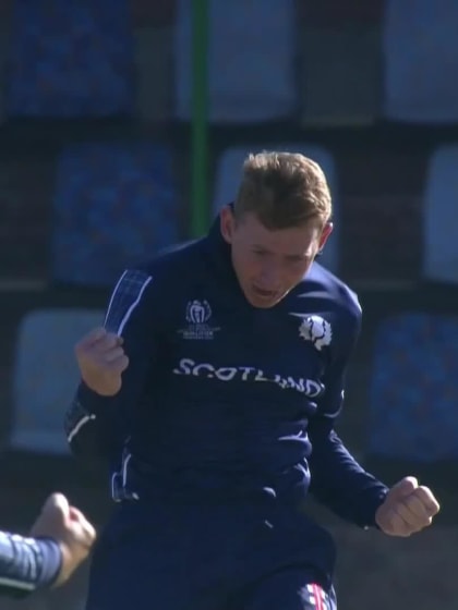 Paul Stirling - Wicket - Ireland vs Scotland