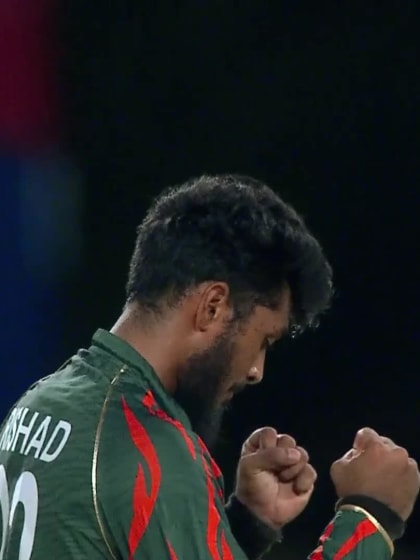 Rahmanullah Gurbaz - Wicket - Afghanistan vs Bangladesh