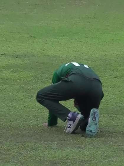 Gabriella Fontenla with a Batting vs Bangladesh Women Under-19