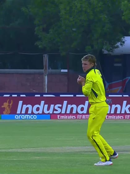 Tom Straker with a Caught Out vs. England