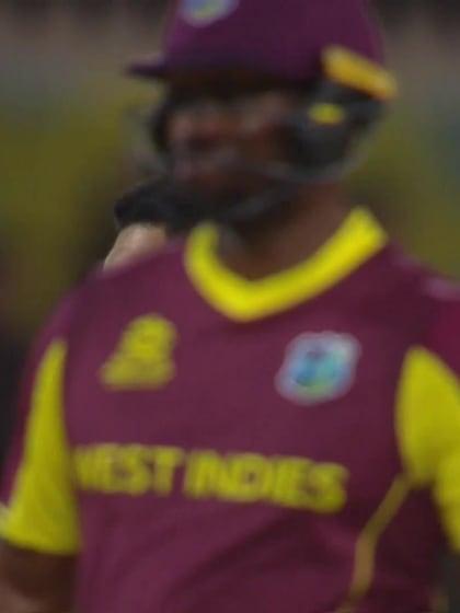 Wicket - Evin Lewis - West-Indies v Zimbabwe ICC T20WC 2022