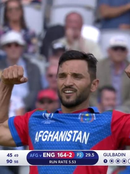 CWC19: ENG v AFG - Gulbadin claims three as his side struggle 