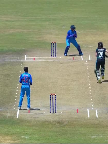 Wicket-Kayley-Knight-New-Zealand-U19s-Women v India-U19s-Women ICC U19W T20WC 2023