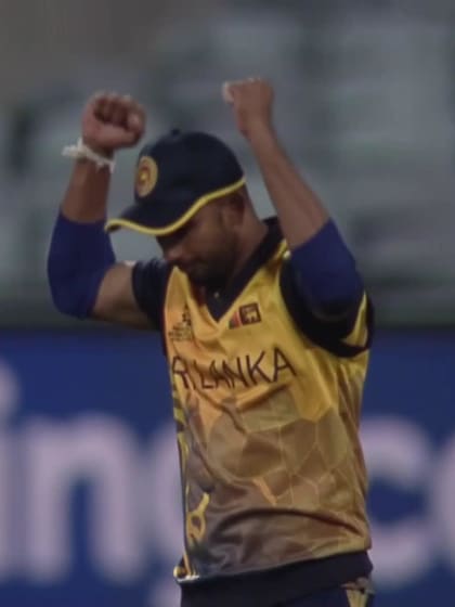 Wicket - Junaid Siddique - Sri-Lanka v United-Arab-Emirates ICC T20WC 2022