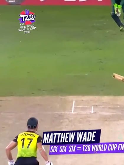 Nissan Play of the Tournament: Matthew Wade's hat-trick of sixes