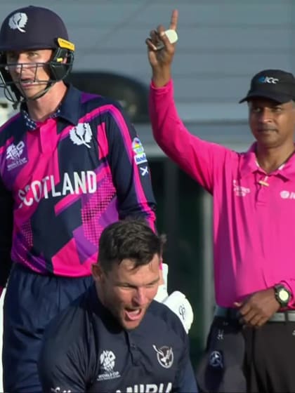 Michael Jones - Wicket - Namibia vs Scotland