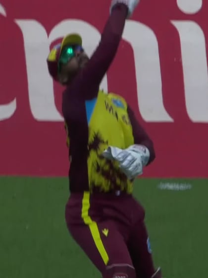 Charles Amini - Wicket - West Indies vs Papua New Guinea