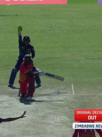 Luke Jongwe - Wicket - Zimbabwe vs Sri Lanka