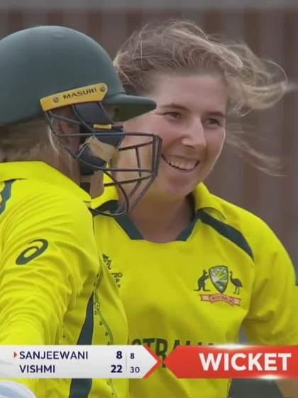 Wicket-Anushka-Sanjeewani-Sri-Lanka-Women v Australia-Women ICC T20WC 2023