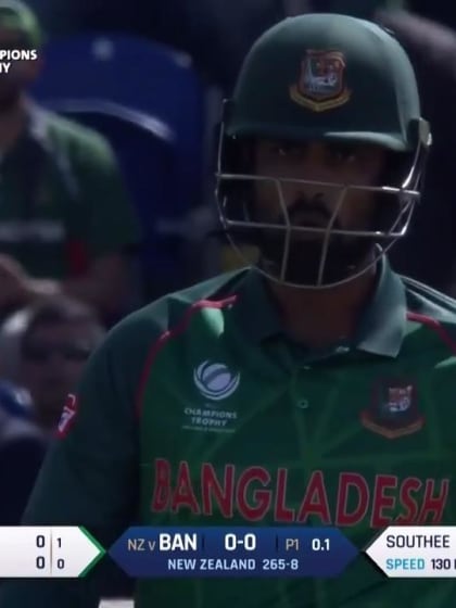WICKET: Tamim Iqbal falls to Tim Southee for 0