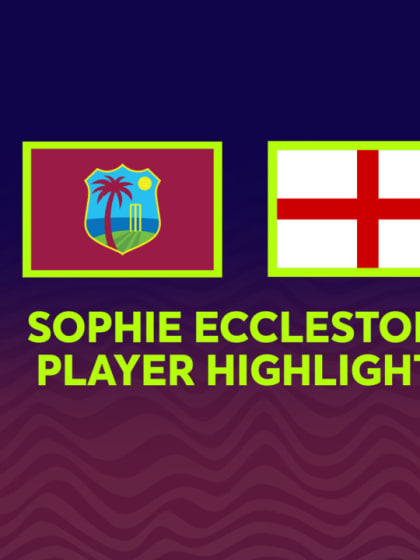 Sophie Ecclestone spins web against West Indies | Women's T20WC 2023