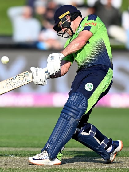 SIX: Curtis Campher hits one off the middle - Scotland v Ireland | T20WC 2022